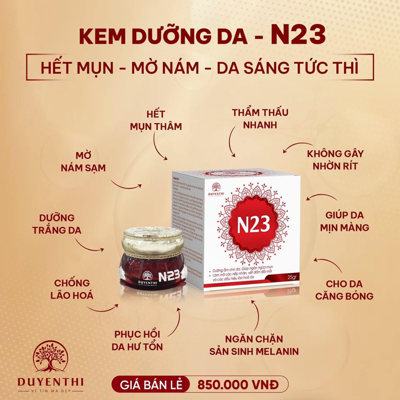 kem dưỡng da N23