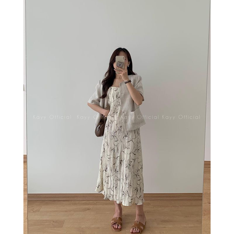 VÁY/ĐẦM HOA 2S LI NHĂN”JULIA DRESS” style Ulzzang