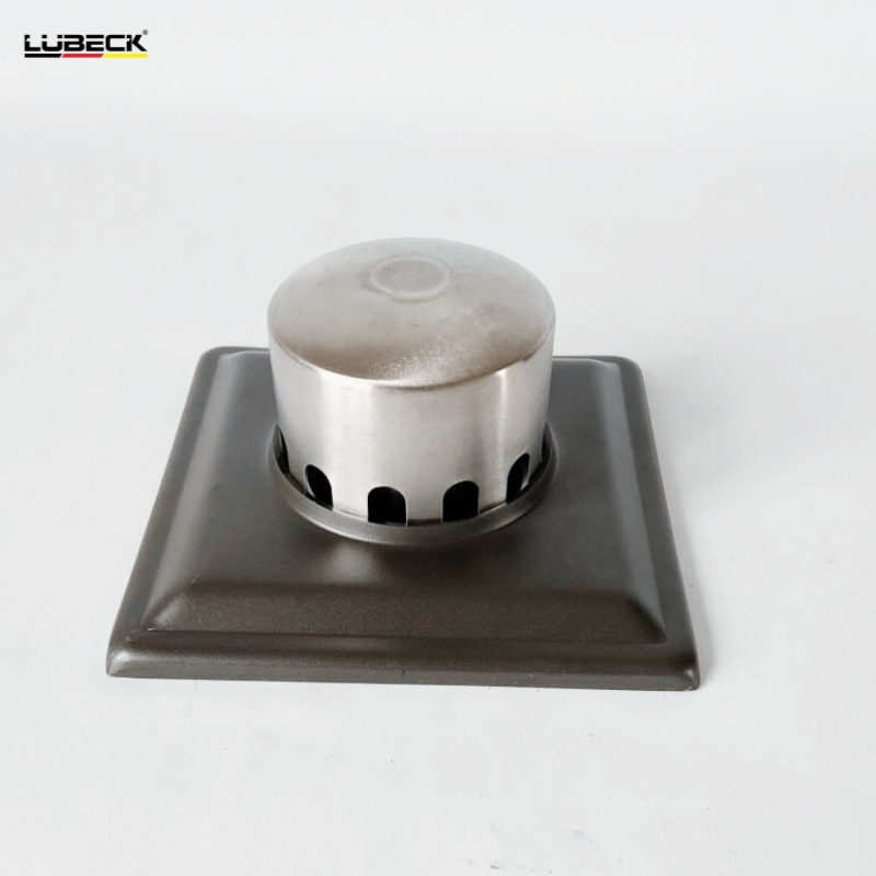 Ga thoát sàn 15 x 15 H inox 304 Phủ Nano , phễu thoát sàn ngăn mùi chặn rác thông minh - Lubeck