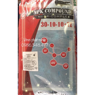 Phân NPK 30-10-10+TE 1kg