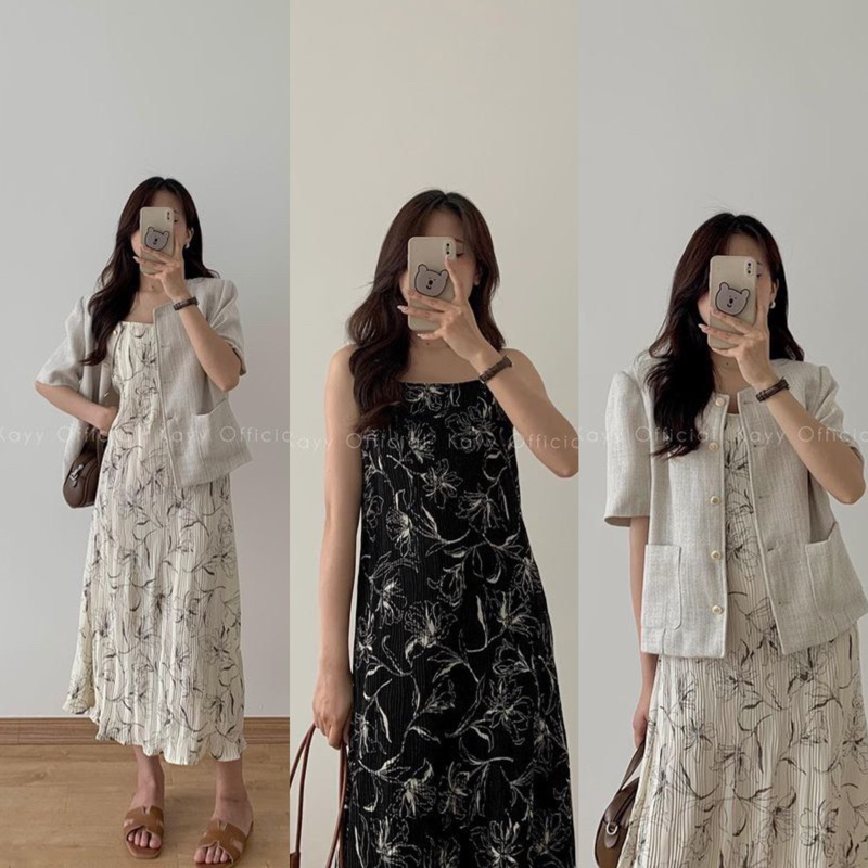 VÁY/ĐẦM HOA 2S LI NHĂN”JULIA DRESS” style Ulzzang