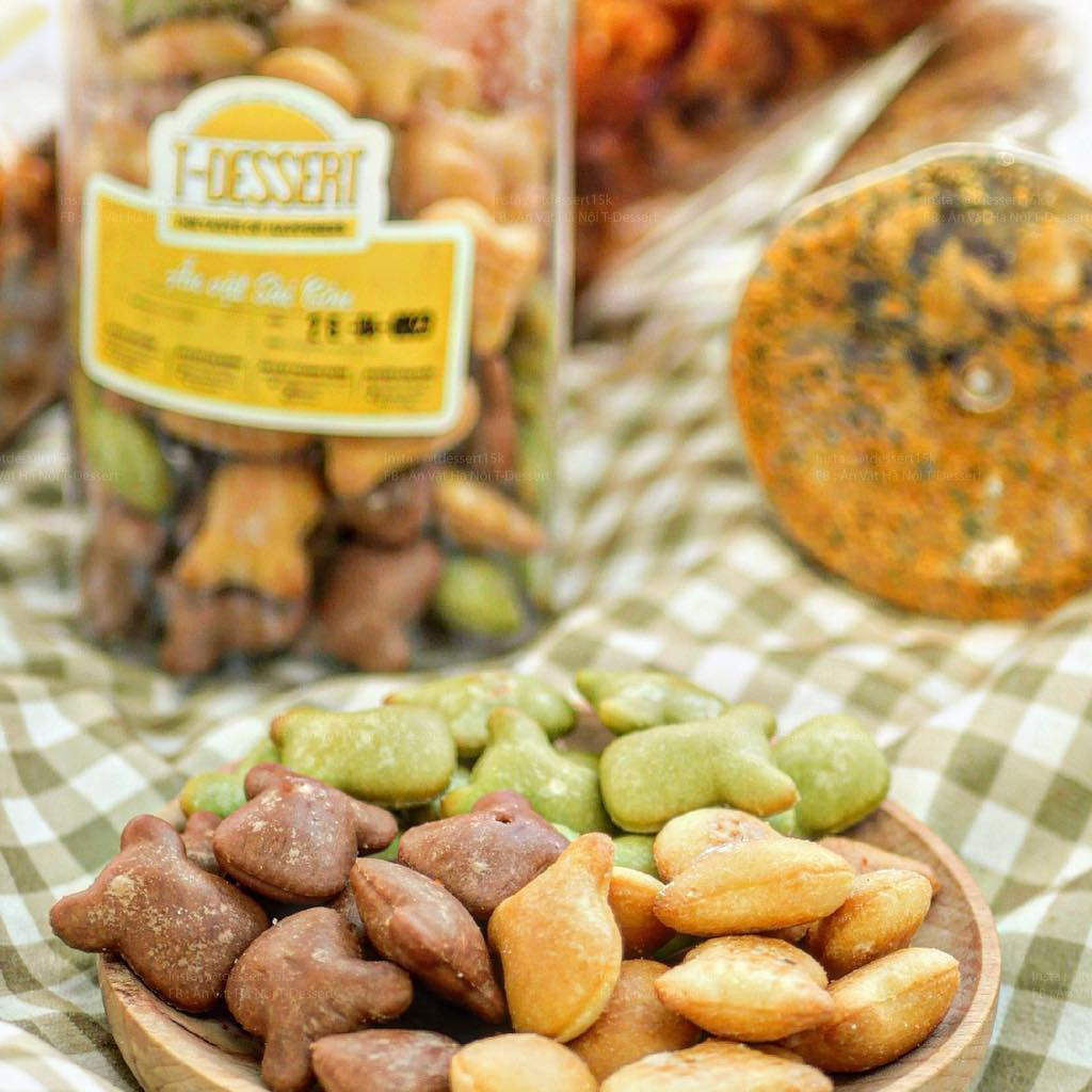 Bánh gấu nhân kem và bánh gấu mix 300gr | TDessert15k | Hàng loại 1