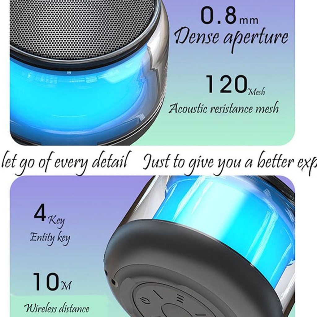 Loa Bluetooth Mini Không Dây S300 Cầm Tay  Dòng Loa Mini Pin Trâu, Có hỗ trợ Thẻ Nhớ, Đèn Led Rgb -dc5038