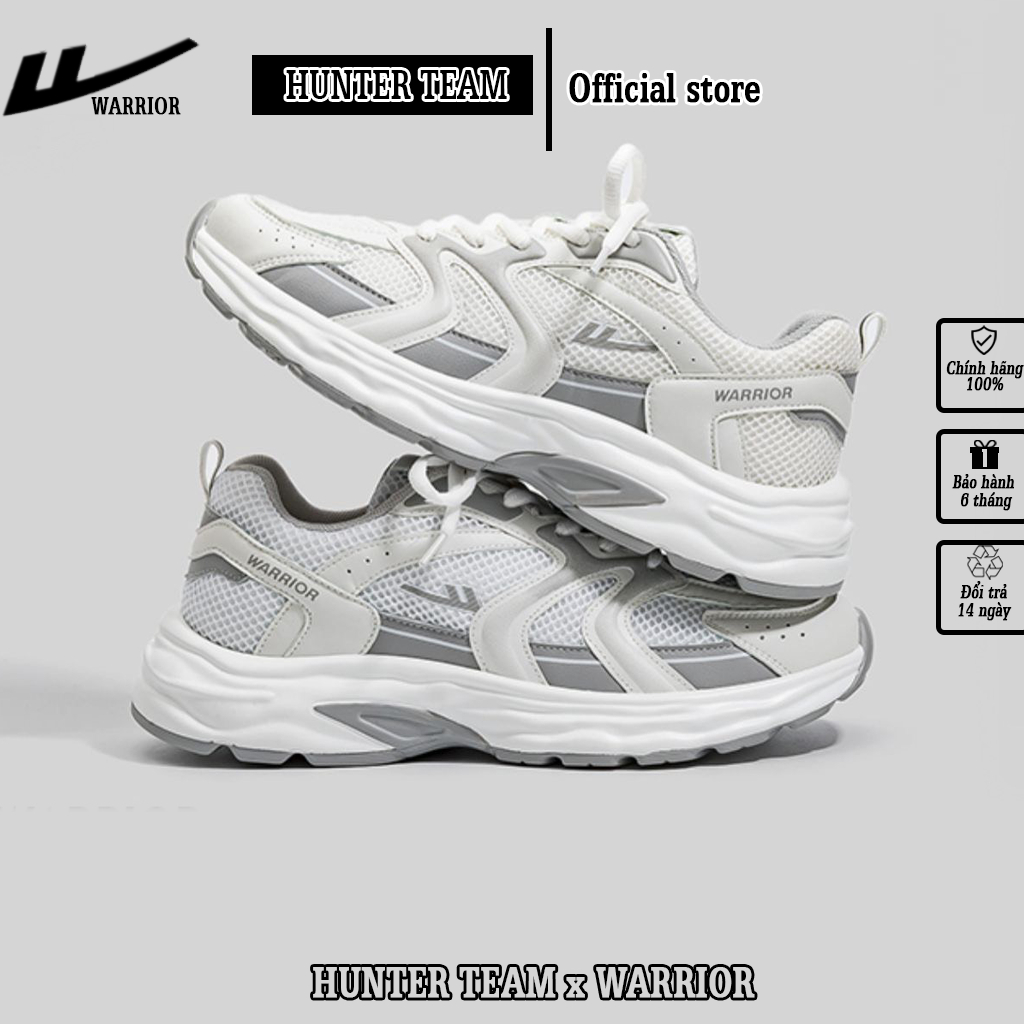 Giày Thể Thao Nam Chính Hãng Warrior Phong Cách Thể Thao Năng Động Cá Tính - W008XNH/W008XAM