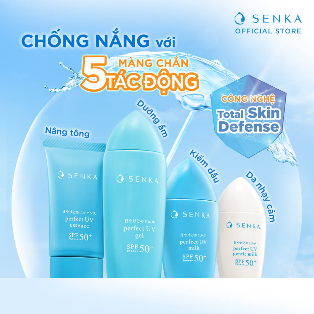 Tinh chất chống nắng Senka Perfect UV Essence 50g