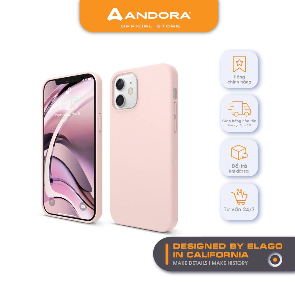 Ốp lưng elago Premium Silicone cho Iphone 12 Series
