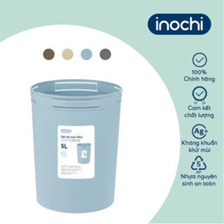 Sọt rác mini thông minh nhựa tròn Inochi chính hãng làm sọt rác văn phòng, khách sạn, gia đình (Loại 5L-10L-15L)