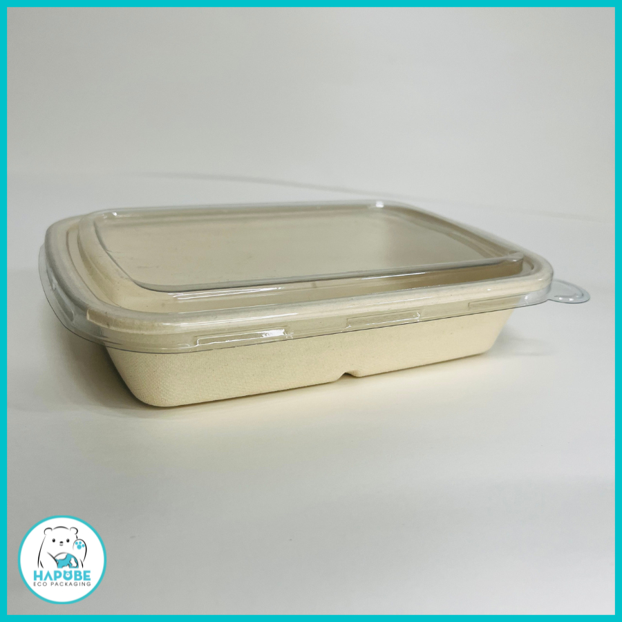 Combo 50 hộp bã mía chữ nhật 790ml BHZ006