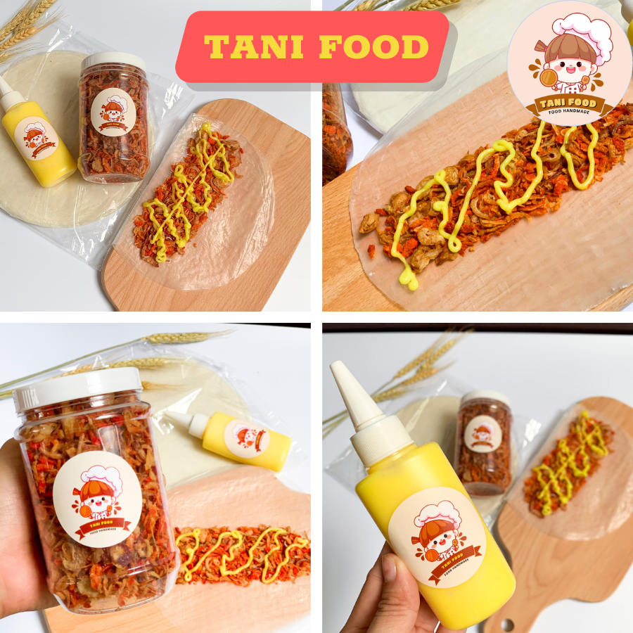 COMBO Bánh Tráng Phơi Sương Tép Ngon 550G + ruốc hành phi + bơ siêu béo COMBO SIÊU GIỀN
