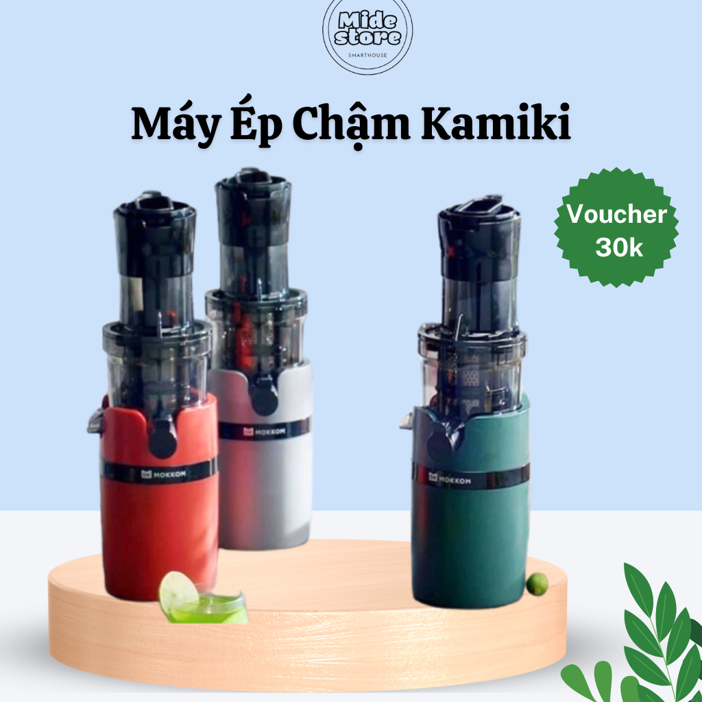 Máy Ép Chậm KAMIKI, Máy Ép Hoa Quả Công Suất Lớn, Ép Các Loại Trái Cây, Làm Kem, Làm Sinh Tố.