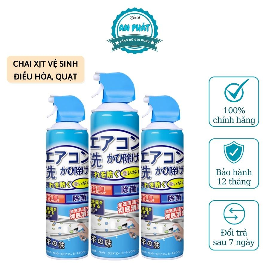 Chai xịt vệ sinh máy lạnh, vệ sinh điều hòa tại nhà 520ml - Công nghệ nano Nhật Bản [Tặng kèm túi vệ sinh máy lạnh]
