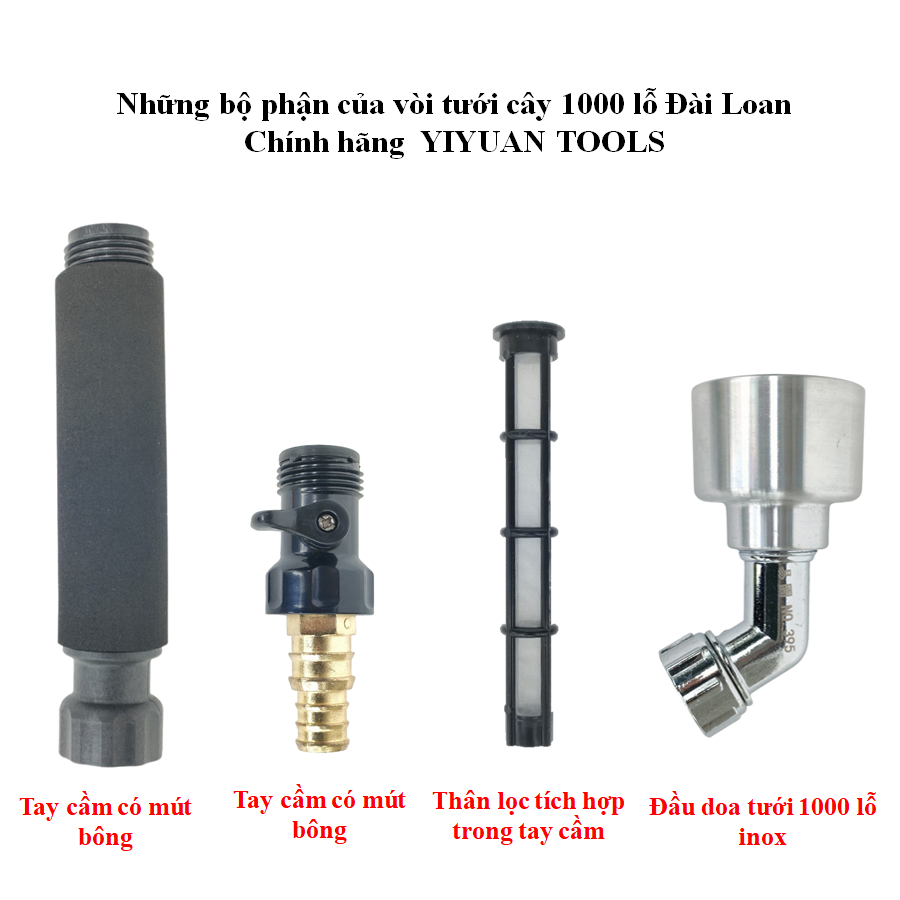 Vòi tưới cây N0.395 loa tưới 1000 lỗ dài 30cm xuất xứ Đài Loan