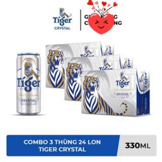 COMBO 3 THÙNG BIA TIGER BẠC CRYSTAL 330ML