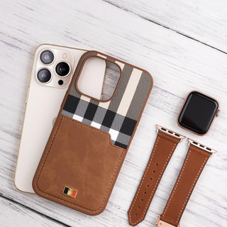 [ỐP LƯNG DA] iPhone 15 Pro Max/ 13/ 13 Pro/ 13 Pro Max/ 12/ 12 Pro Max, ốp ví đựng thẻ Mentor VI