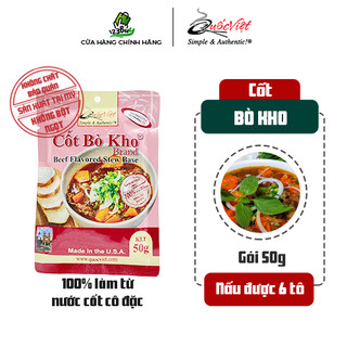Gia Vị Nấu Bò Kho (Bò Sốt Vang) Cốt Quốc Việt 50g - Nhập Khẩu USA