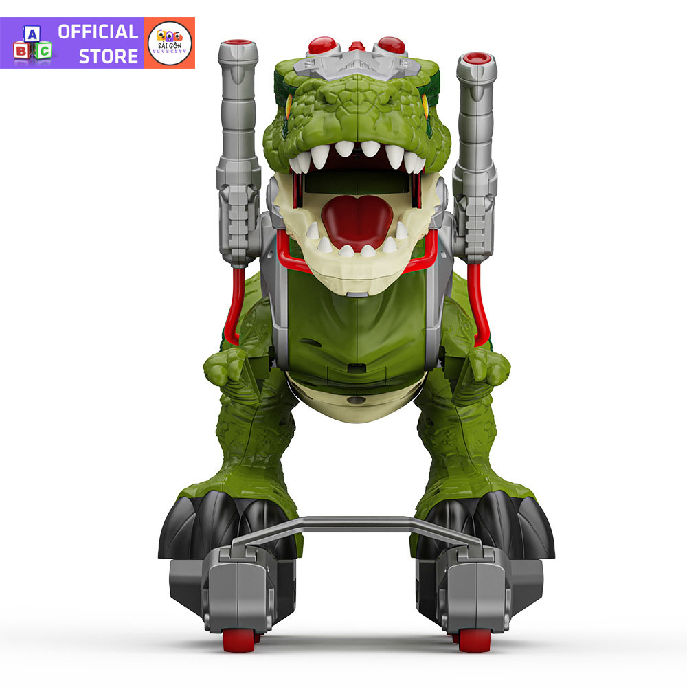 Xe Chòi Chân Khủng Long Phun Khói Tyrannosaurus Rex Cho Bé, Xe Trượt Scooter Có Bánh Cỡ Lớn Có Hiệu Ứng Đèn Và Nhạc