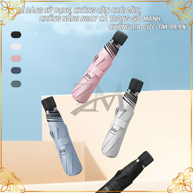 Ô gấp gọn che nắng,Dù Che Mưa Ngăn Nắng Ngăn Tia UV,che mưa ô dù có lớp chống tia UV bảo vệ da