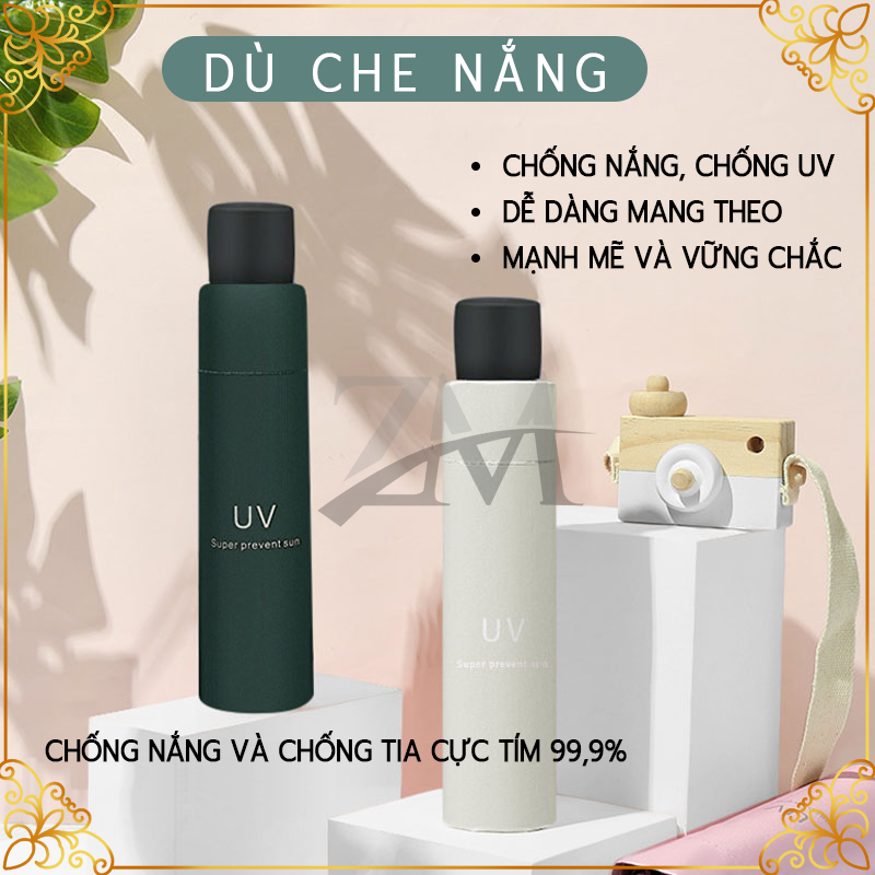 Ô gấp gọn che nắng,Dù Che Mưa Ngăn Nắng Ngăn Tia UV,che mưa ô dù có lớp chống tia UV bảo vệ da