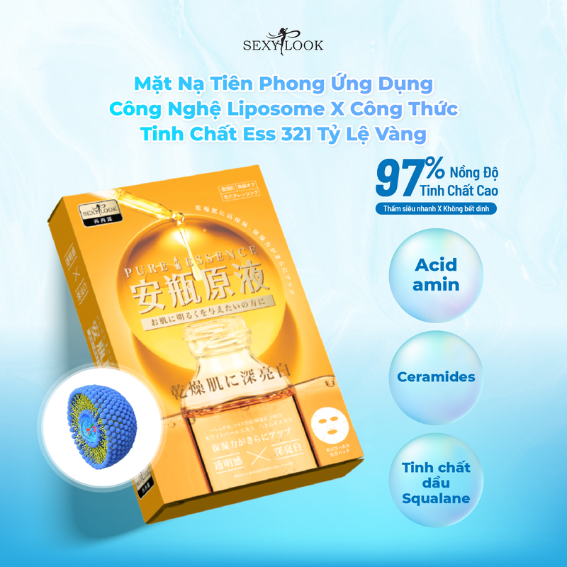 Mặt Nạ Tinh Dầu Dưỡng Trắng SEXYLOOK PURE ESSENCE BRIGHTENING MASK