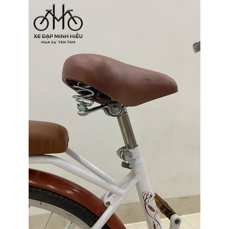 Xe đạp nữ AMIDA ruby một khung cao cấp rẻ bền đẹp dễ sửa chữa size 24, 26 inch