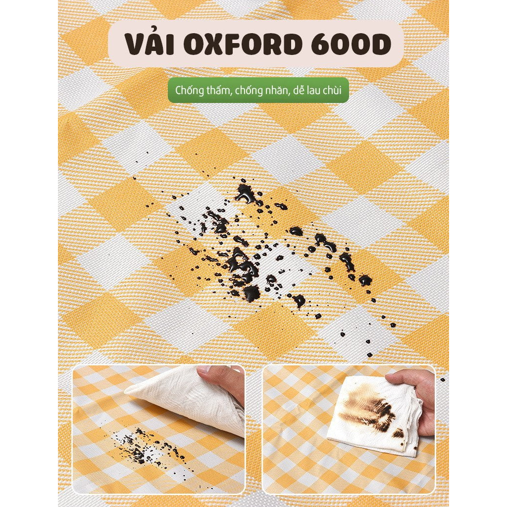 ZÓNG® Thảm trải bãi cỏ picnic dã ngoại chống thấm oxford 600D 1.5 X 2  - CRP01