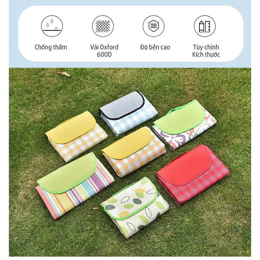 ZÓNG® Thảm trải bãi cỏ picnic dã ngoại chống thấm oxford 600D 1.5 X 2  - CRP01