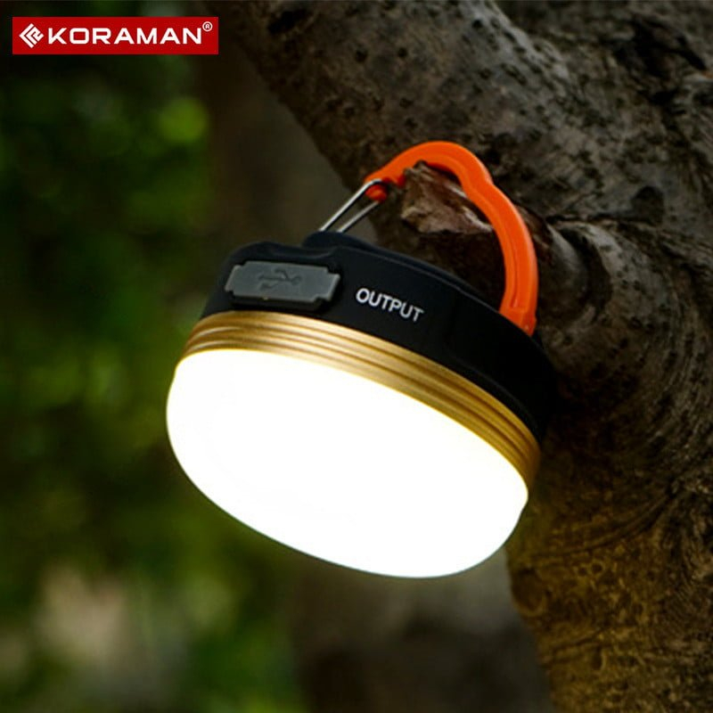 Đèn LED sạc dùng ngoài trời có quai treo - Koraman - LMP01