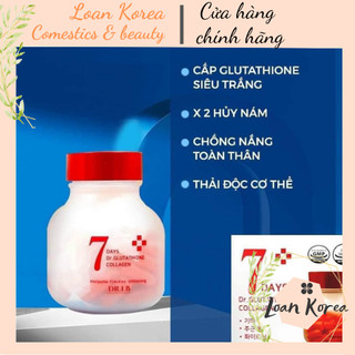 Viên uống trắng da 7Days Dr.Glutathione Collagen DR.LB Hanmi hộp 60 viên