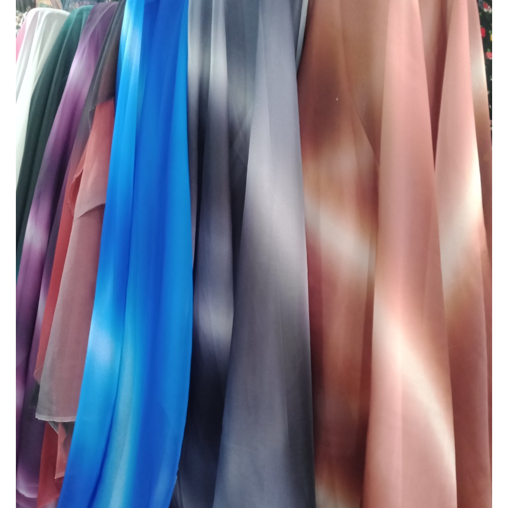Vải ombre chuyên màu xiêu xinh lên đầm maxi ,váy,....