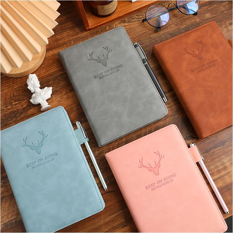 Sổ Bìa Da Con Hươu A5 96 Trang