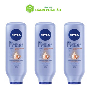 Kem tắm xả dưỡng da Nivea In-Dush Shea Butter chai 400ml