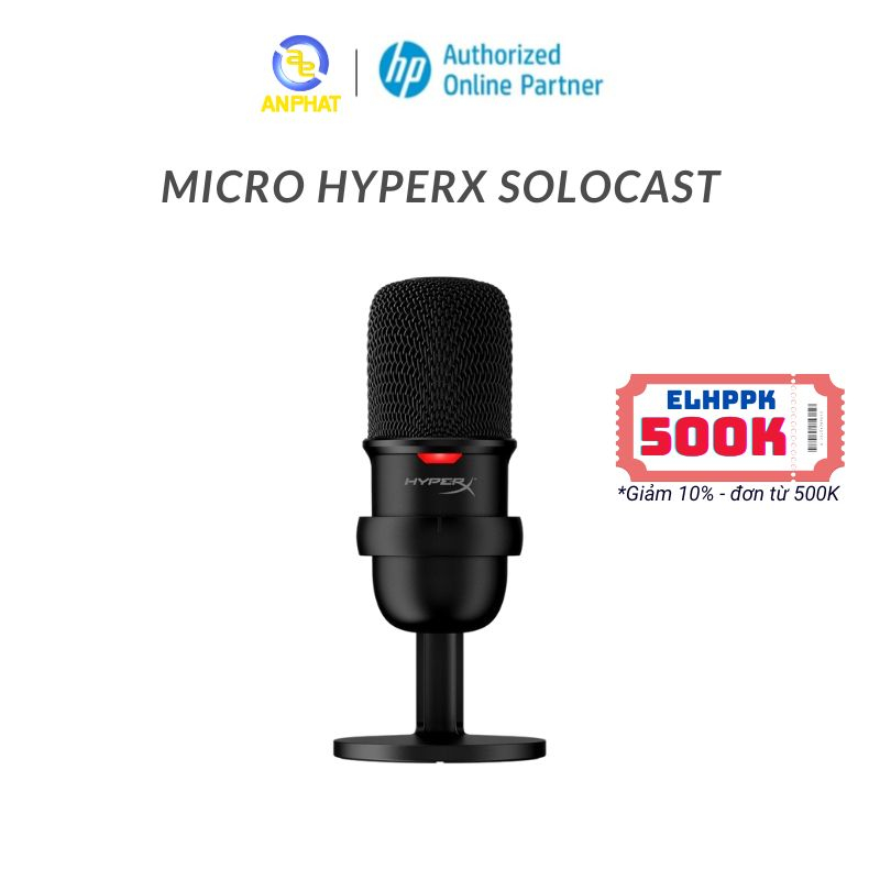 Micro Kingston HyperX Solocast - chuyên dùng cho streamer, gamer creator