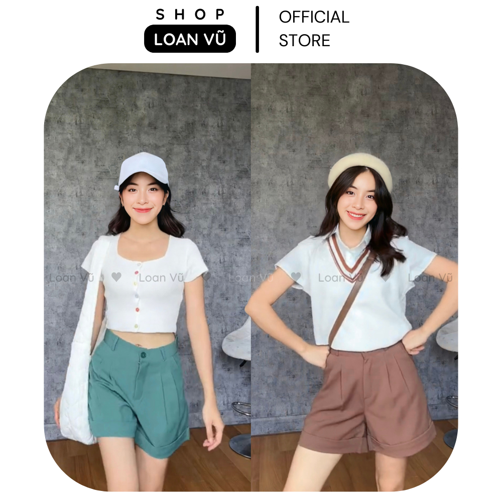Quần Short Gập Gấu Cá Tính Loan Vũ MS1017