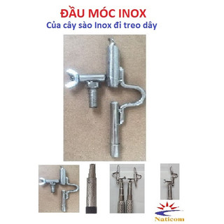 Phụ kiện Phần Móc Treo Inox Của Cây Sào Inox Cách Điện Thi Công dây Cáp điện Treo