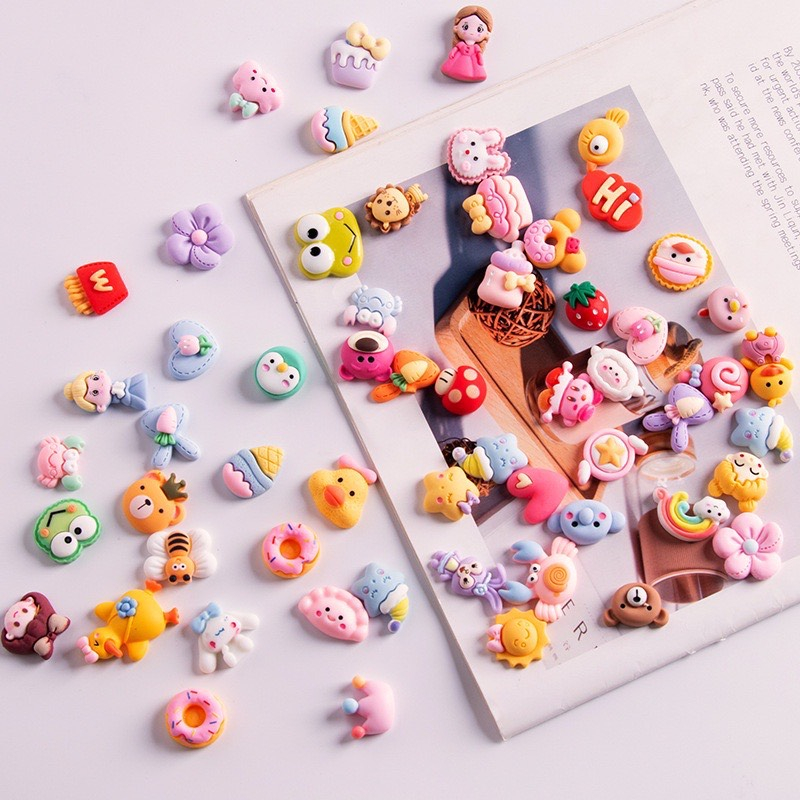 Sticker 3d sẵn keo dán chống nước nhiều phong cách cute dễ thương