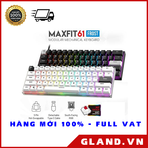 Bàn Phím Cơ Gaming FANTECH MK857 MAXFIT61 Hỗ Trợ Hotswap Led RGB Size 60% ( Hàng Chính Hãng )