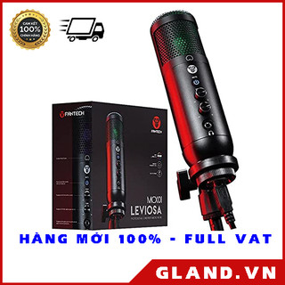 Micro thu âm livestream chuyên nghiệp fantech mcx01 leviosa led rgb