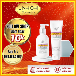 Sữa Dưỡng Thể Trắng Da LOUV CELL Crystal Whitening Body Lotion SPF5 250ml