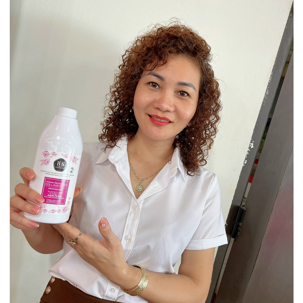 Uốn Lạnh Dạng Gel Không Mùi HE Tepi,  Uốn Lạnh Uốn Nóng Đa Năng HE Tepi 800ml*2