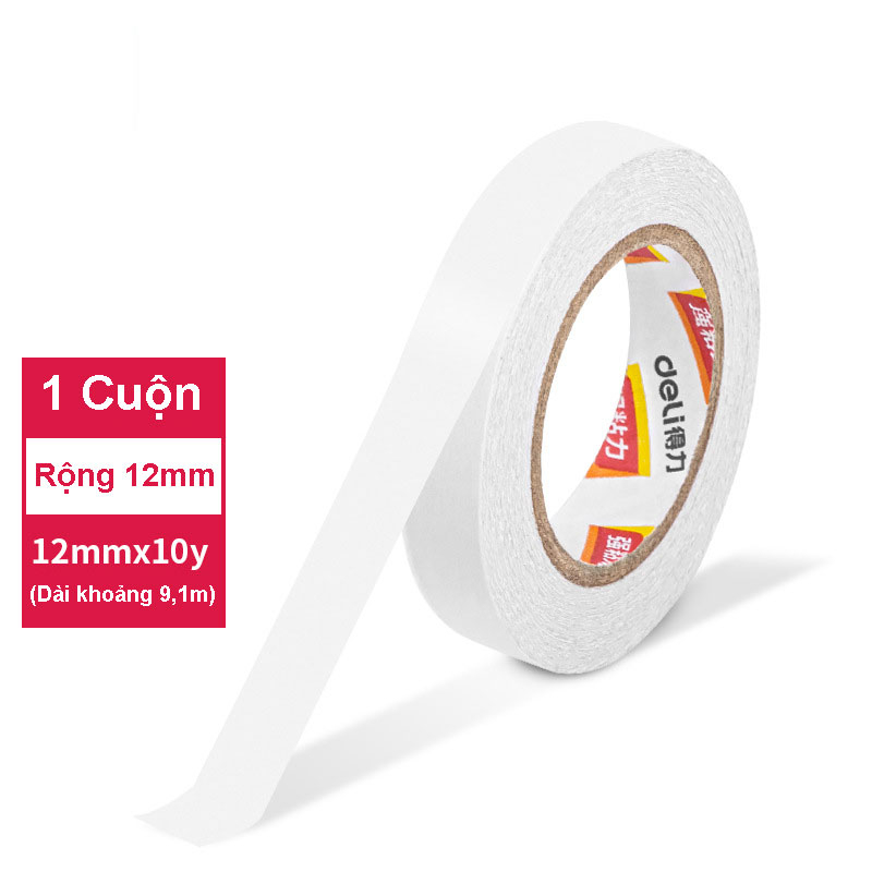 Băng keo 2 mặt 24mm, 12mm, 9mm  keo dính hai mặt đủ  size VP 8001
