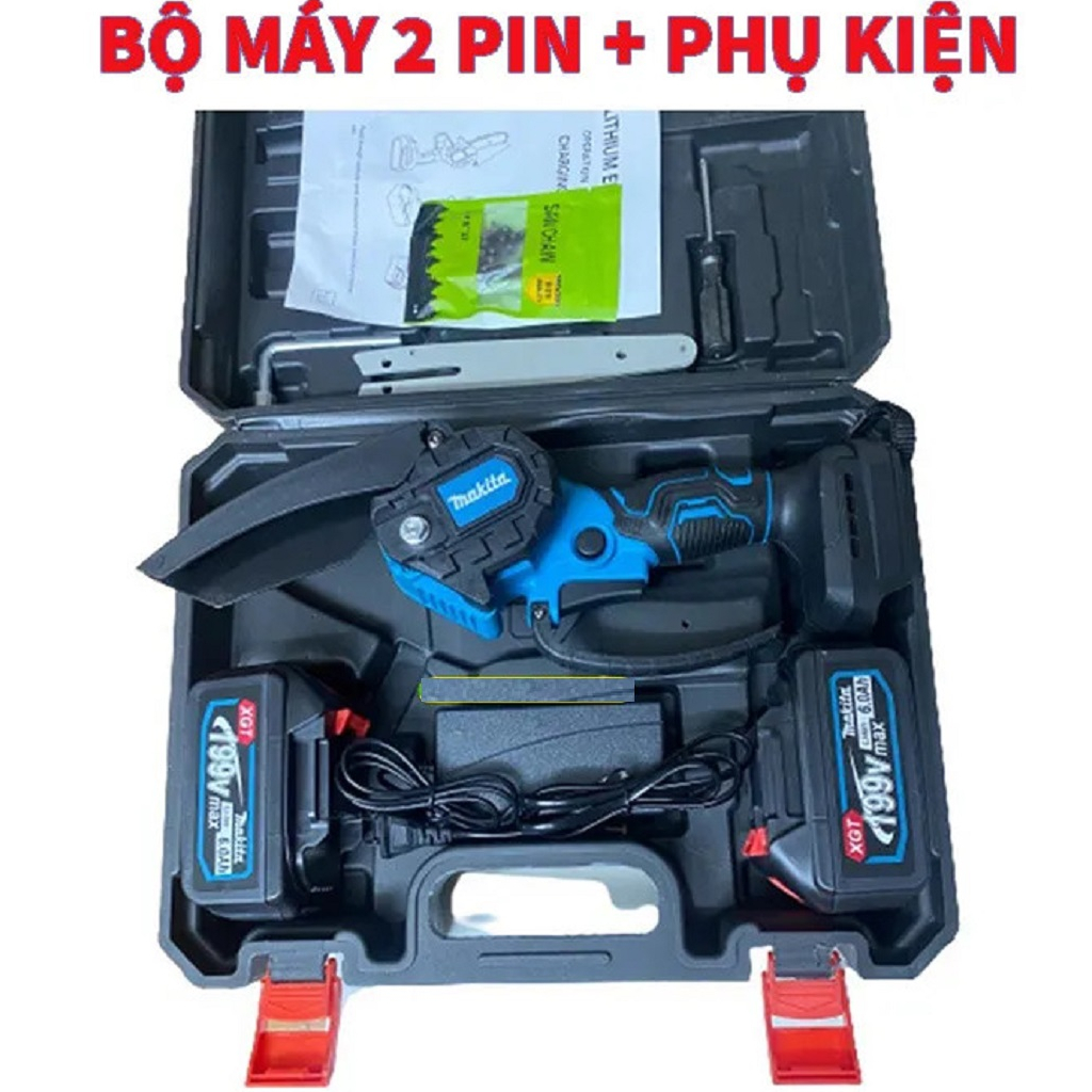 Máy Cưa Xích MINI Lam dài 20cm - Chân Pin MAKITA Phổ thông