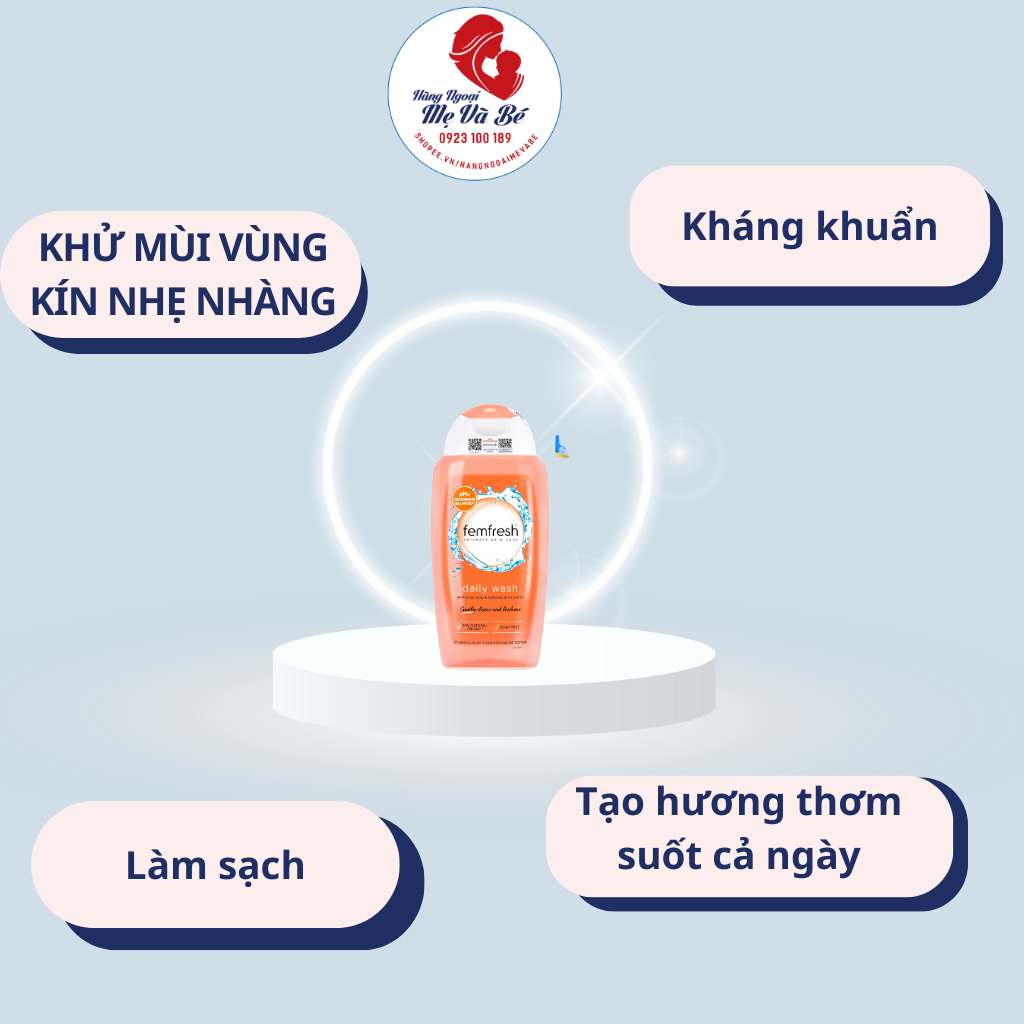 Dung dịch vệ sinh phụ nữ Femfresh Daily Intimate Wash 250ml - hàng UK - Anh