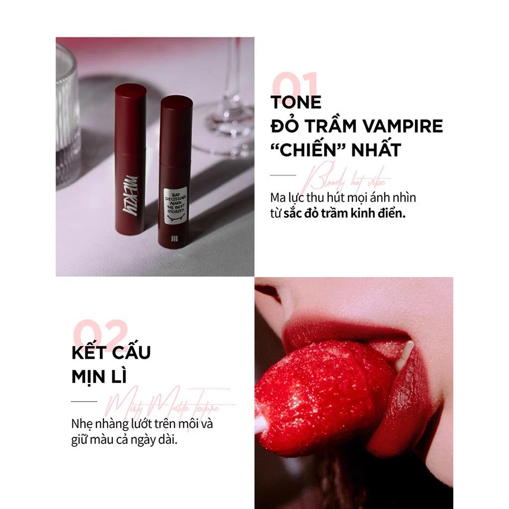 Son Kem Lì Merzy Mellow Tint Red Edition màu M13