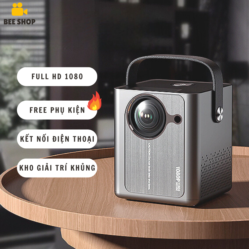 Máy Chiếu Mini Chiếu Phim, Hoạt Hình Tại Nhà X6 Beemi Màu Đen Bee Shop B204