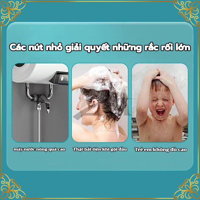 Vòi Sen Tăng Áp, Cao Cấp Không Gỉ,Vòi Hoa Sen Siêu Mạnh,Tiết Kiệm Nước Thông Minh