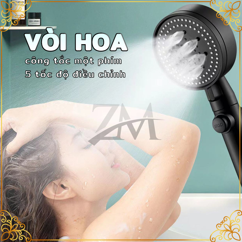 Vòi Sen Tăng Áp, Cao Cấp Không Gỉ,Vòi Hoa Sen Siêu Mạnh,Tiết Kiệm Nước Thông Minh