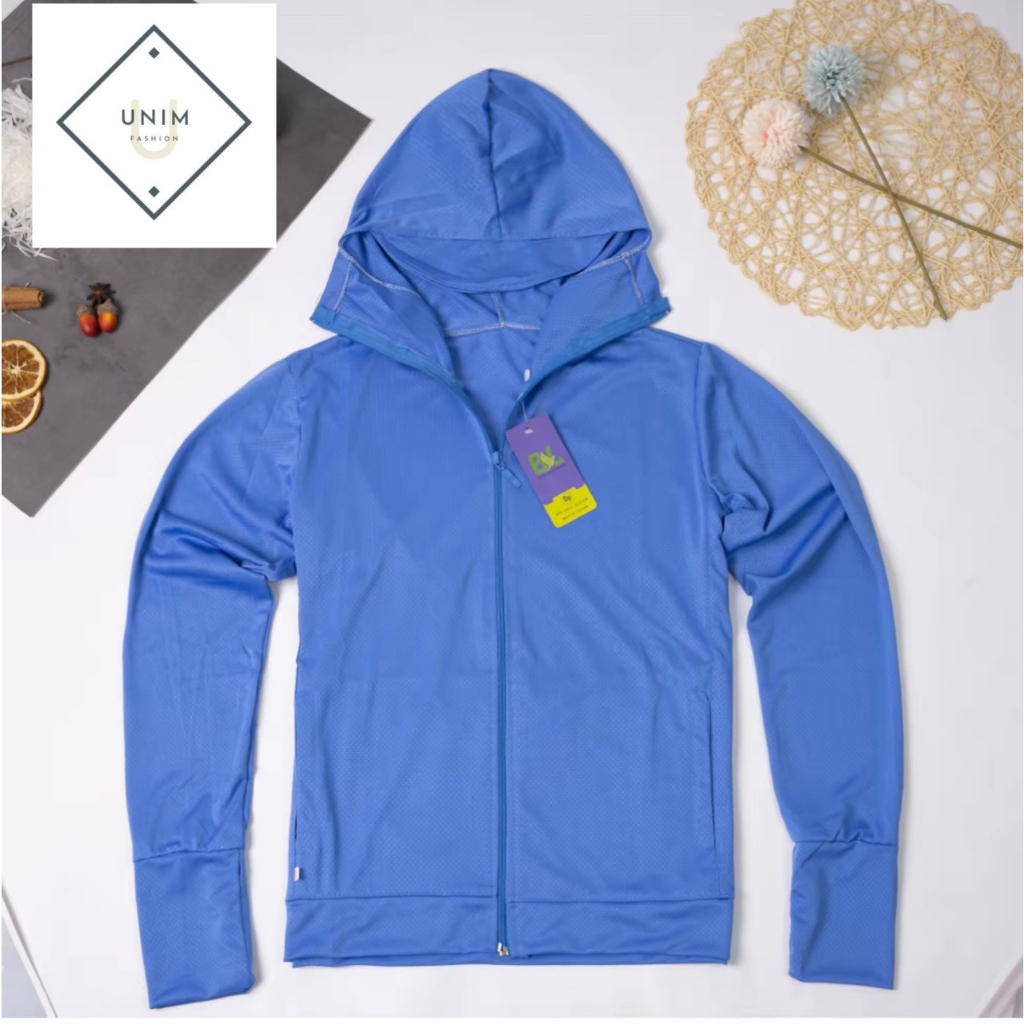 Áo Chống Nắng Nữ Unim Store Thiết Kế Khóa Kéo Chùm Mũi Vải Thông Hơi Mát Tránh Tia UV Nhiều Màu - CN02