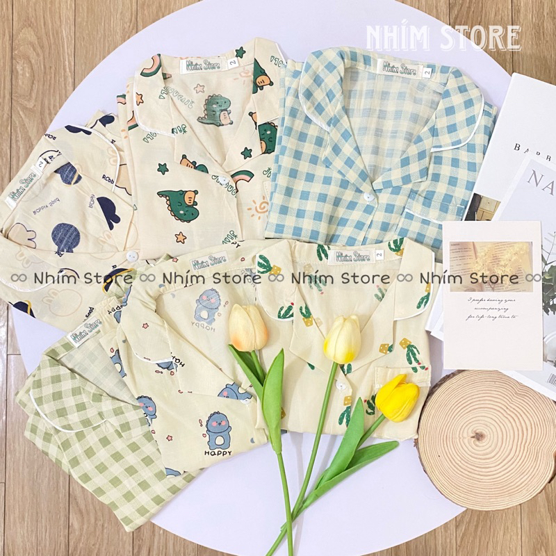 Bộ pijama cộc đũi lạnh thoáng mát cho bé trai