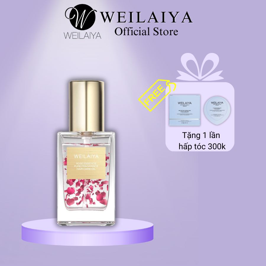 Tinh dầu dưỡng tóc Weilaiya hương nước hoa thấm nhanh không bết dính, phục hồi tóc hư tổn