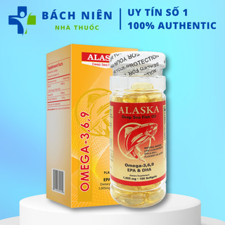 Viên dầu cá omega 369 nuhealth , viên alaska deep sea fish oil omega 3,6,9 của mỹ